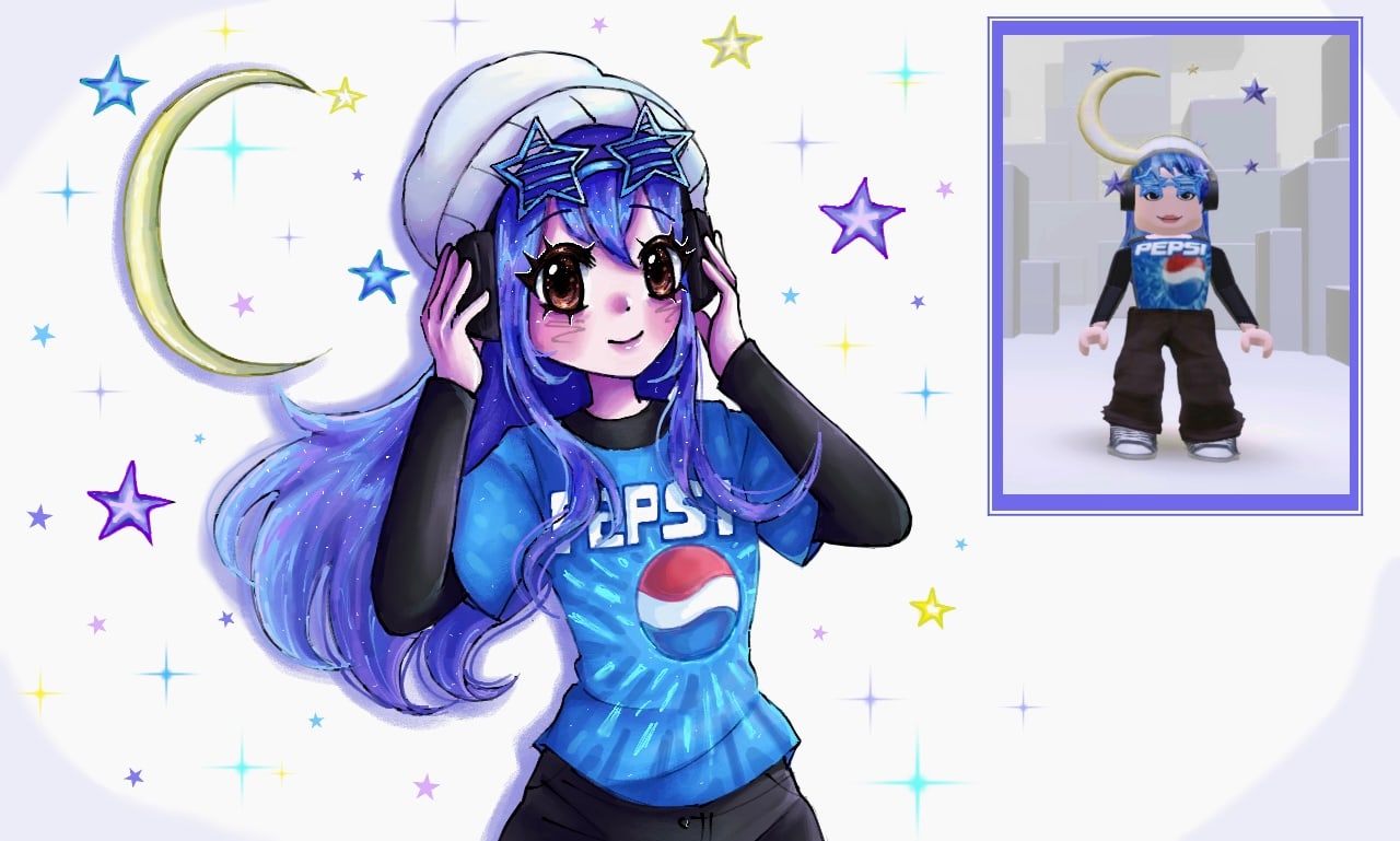 Draw your roblox avatar or dress to impress outfit by