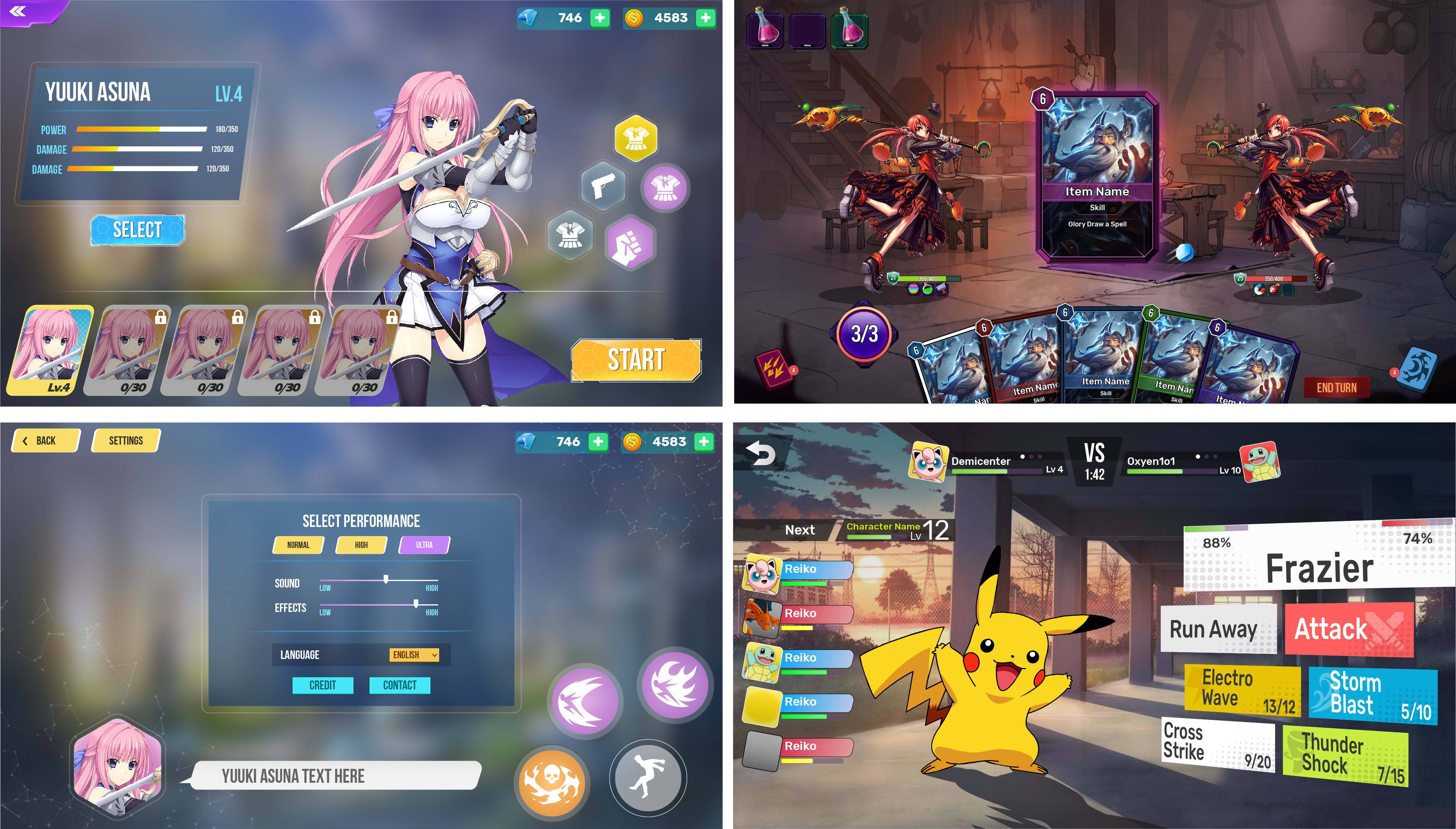 Design stylized anime game ui for your mobile and pc by Farhanali97 | Fiverr