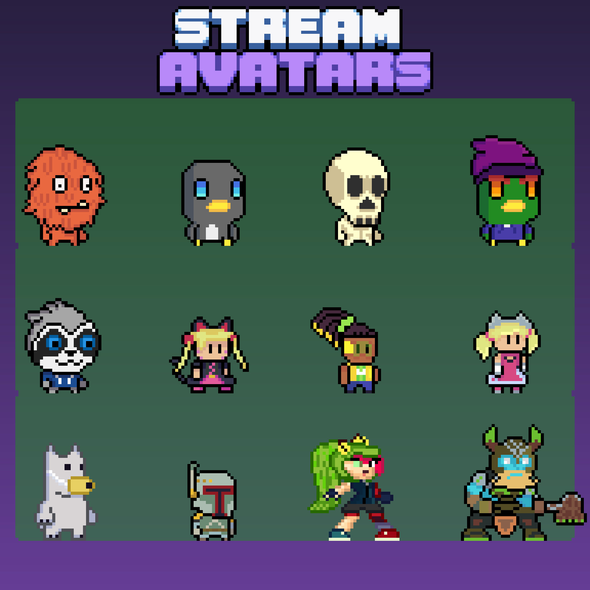 Make stream avatars for you to use on your streams by Pinguromero