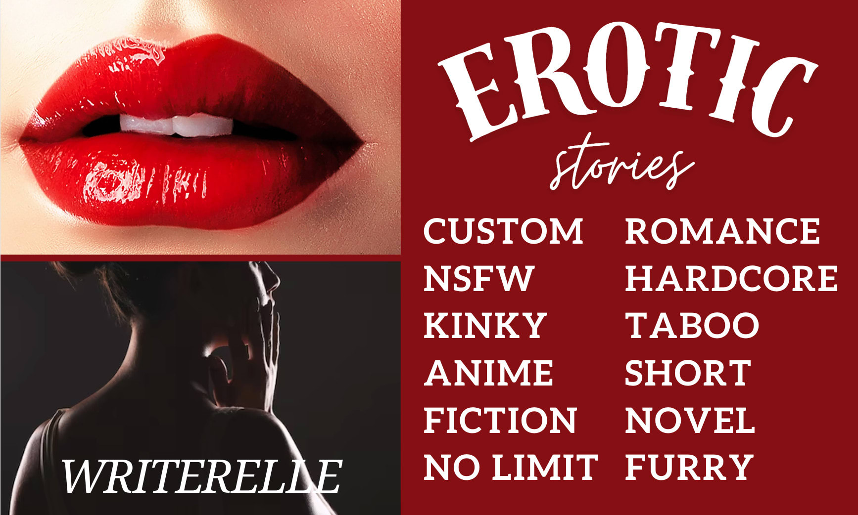 Write a custom erotic story based on your fantasies by Collstudentelle |  Fiverr