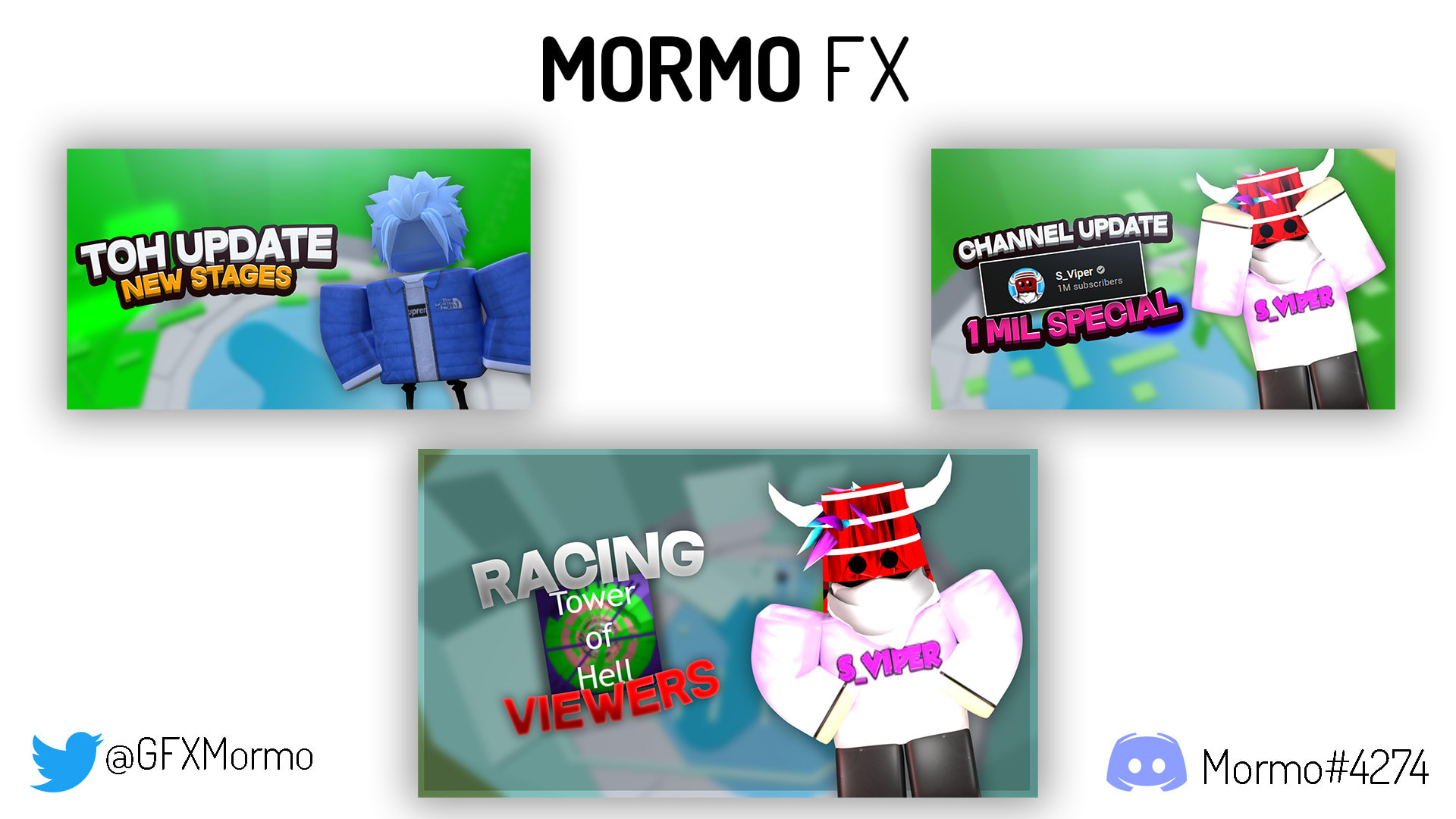 I will make you 2 roblox thumbnails, icon at a very cheap rate in 4 hours -  FiverrBox