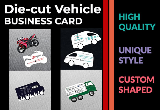 Die-Cut Business Card - Custom Business Card Printing