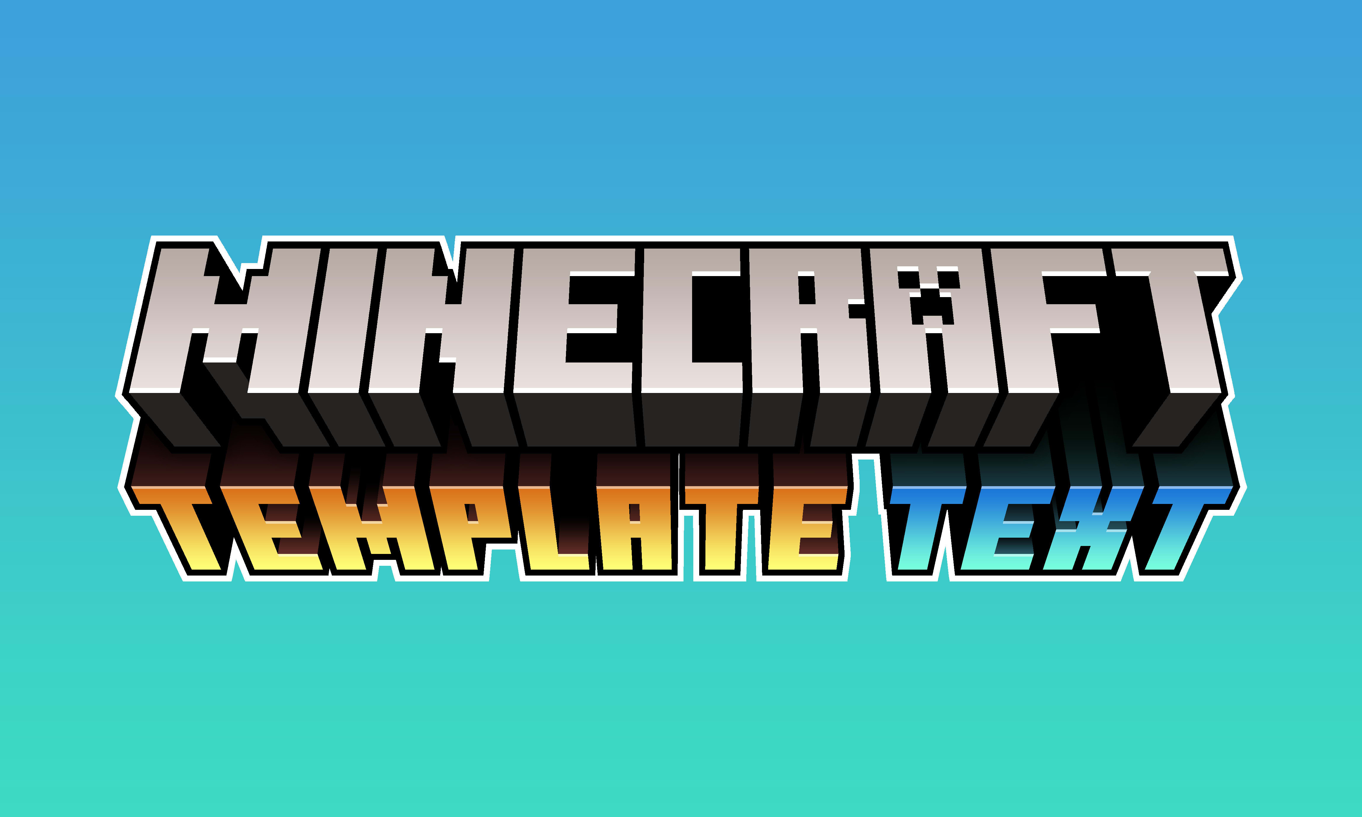 a custom 3d minecraft title by Ewanhowell5195 Fiverr