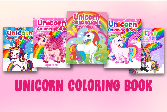 Download Create Awesome Unicorn Coloring Book Cover And Kdp Interior By Coloring Pitch Fiverr