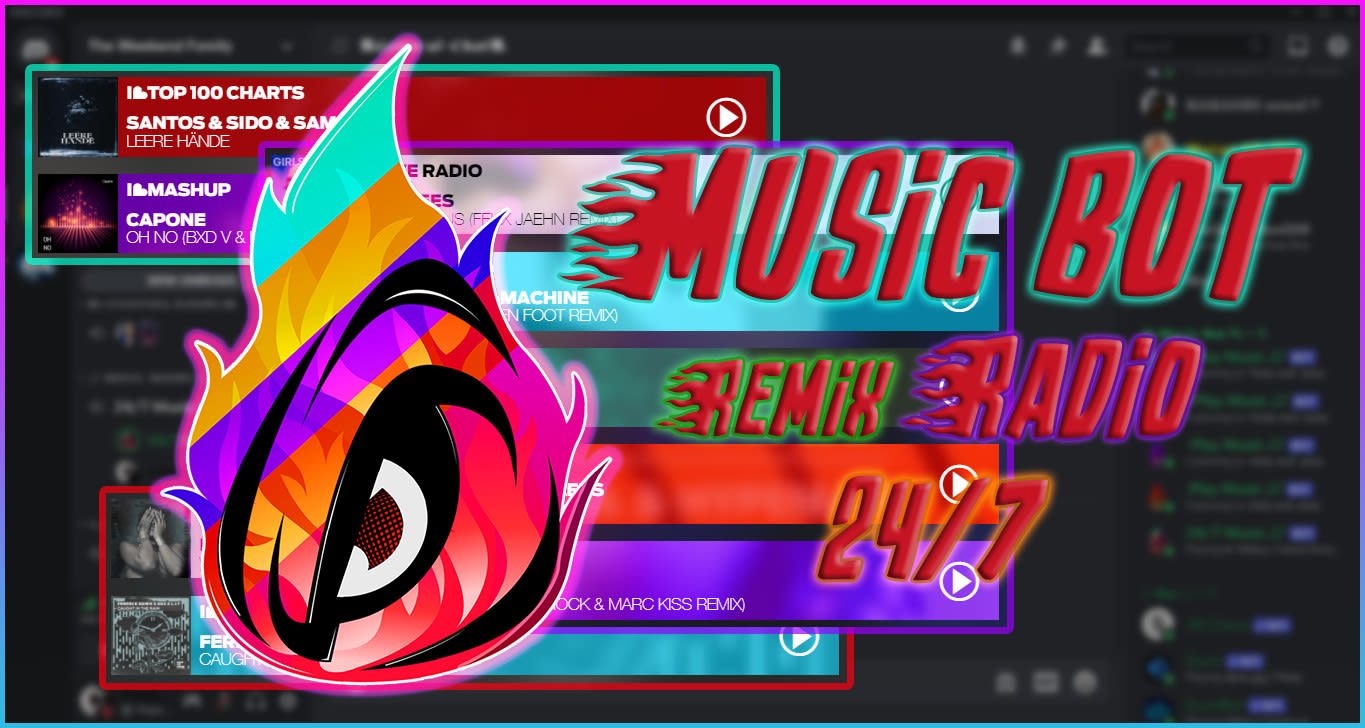 Create a discord music bot remix working 24h by Fiverr