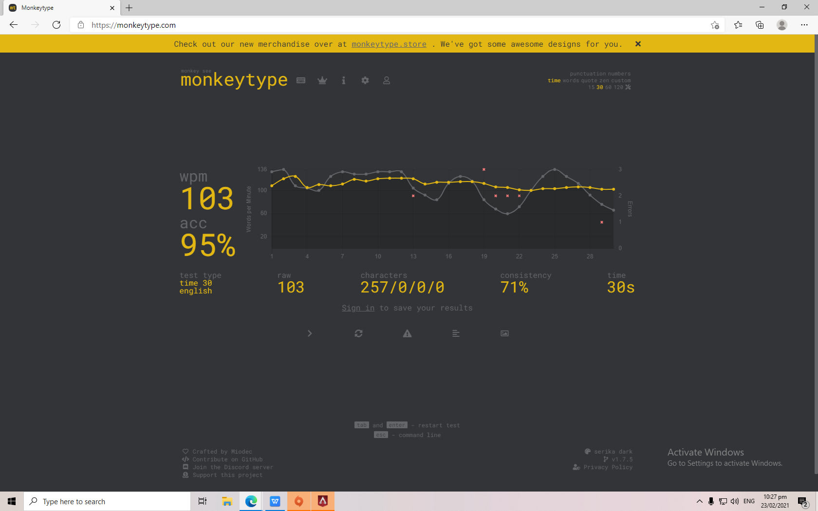 MonkeyType 873WPM  Hacking Typing Speed Test Web App With Web Crawler 