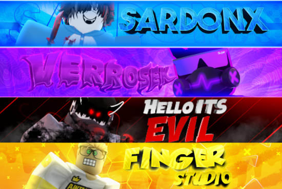 9 ideias de Roblox  logotipo do , como fazer banner, idéias para  vídeos do