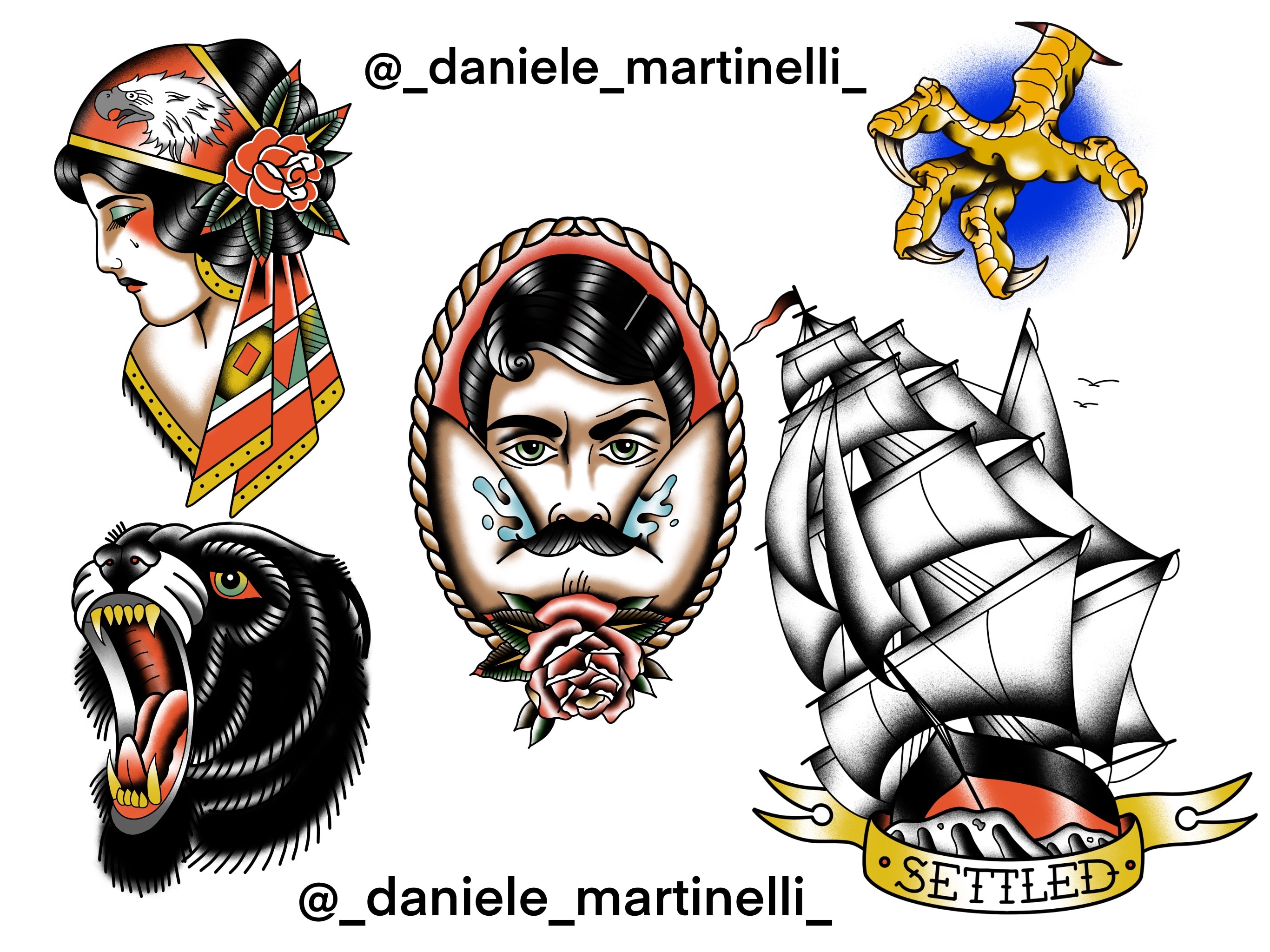 Create a professional traditional tattoo design by D_martinelli | Fiverr