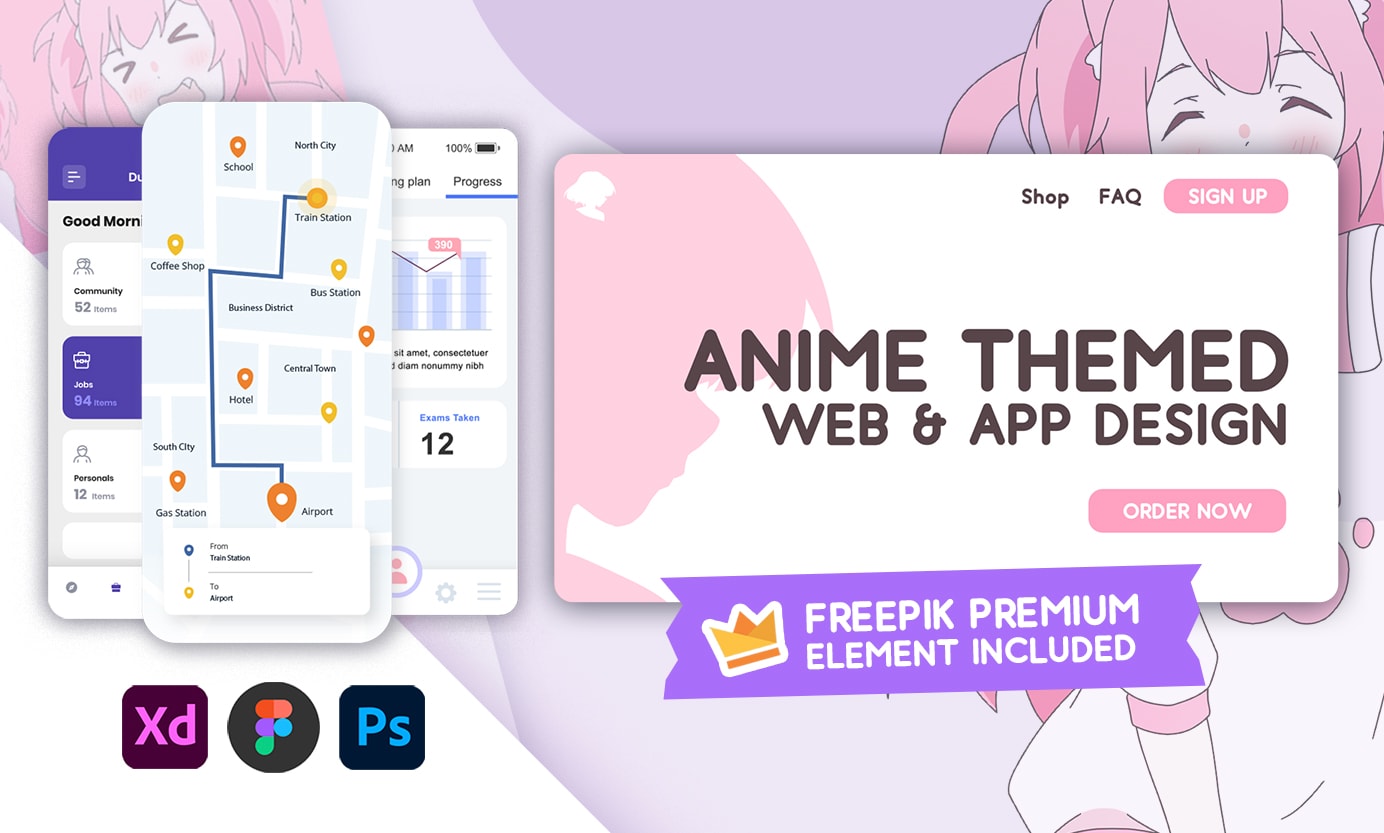 Web design need for anime site, Web page design contest