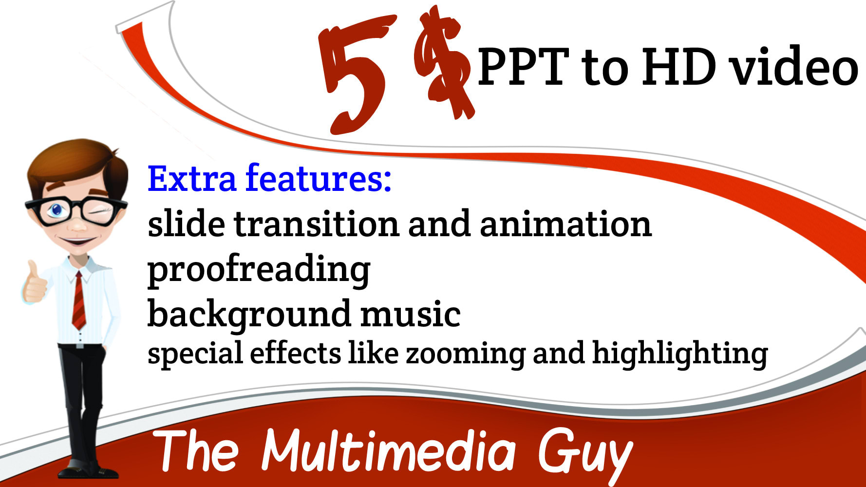 Convert powerpoint slides to hd video with audio narration by Samer_taha |  Fiverr