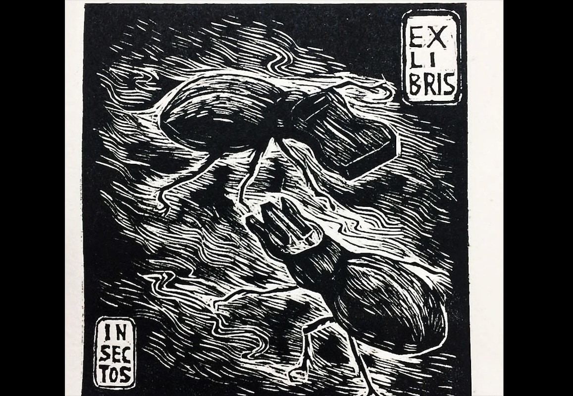 Drawn a personalized exlibris, bookplate or stamp by Gerardsaurus
