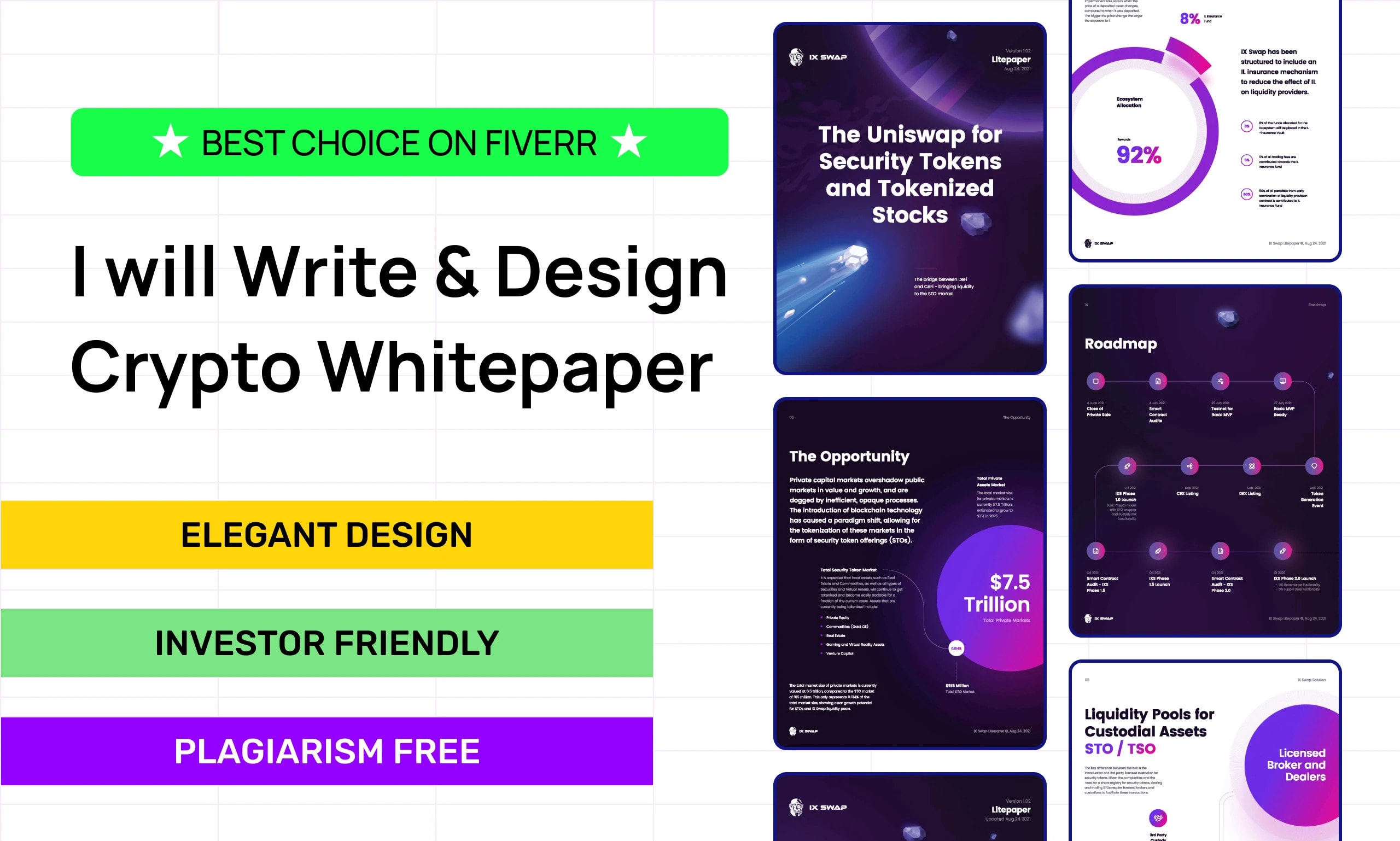 Write and design professional crypto white paper by Wordpressmisfit | Fiverr