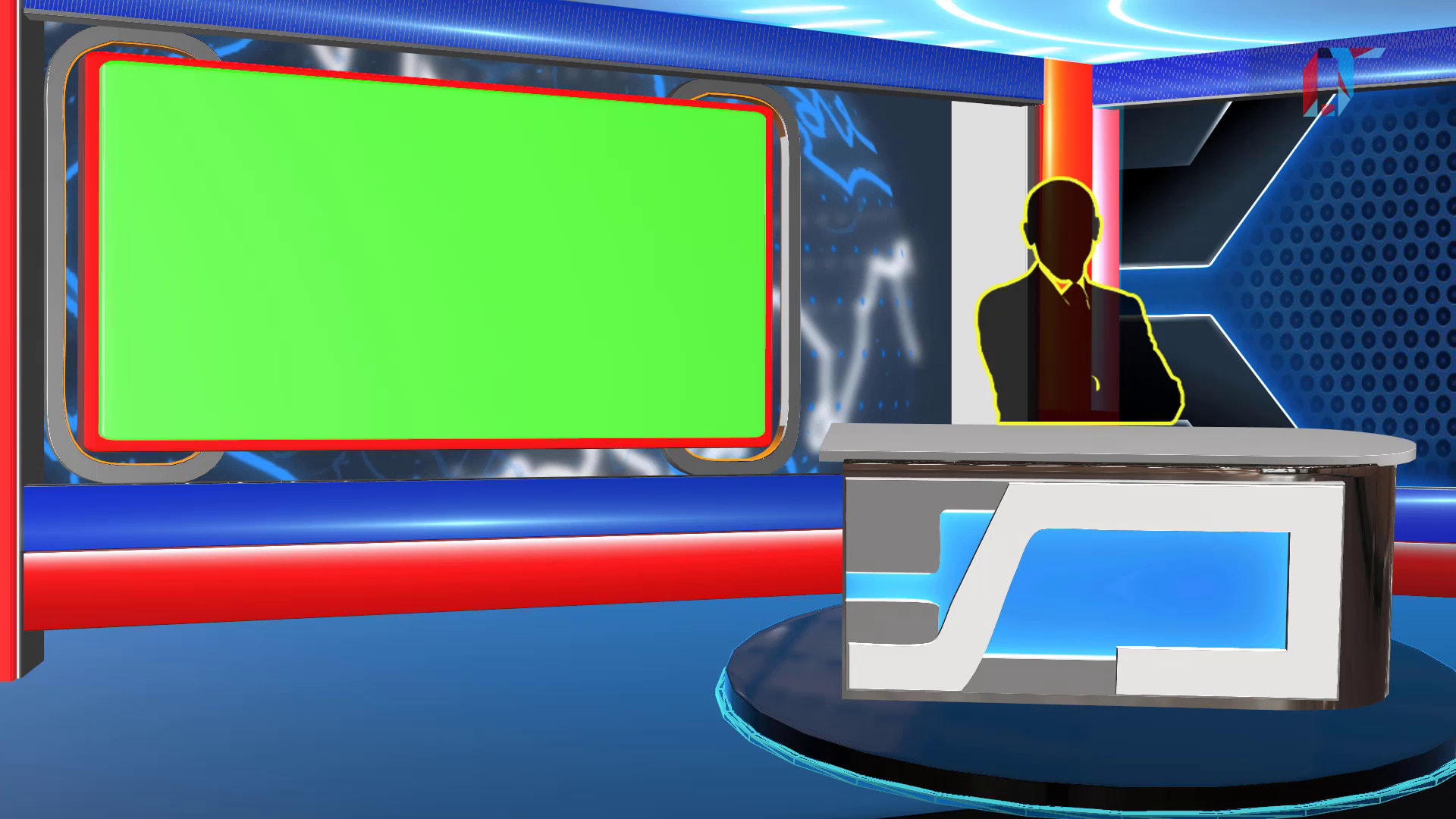 Do news channel studio and news virtual set make for vmix by Ihtasham_dahar  | Fiverr