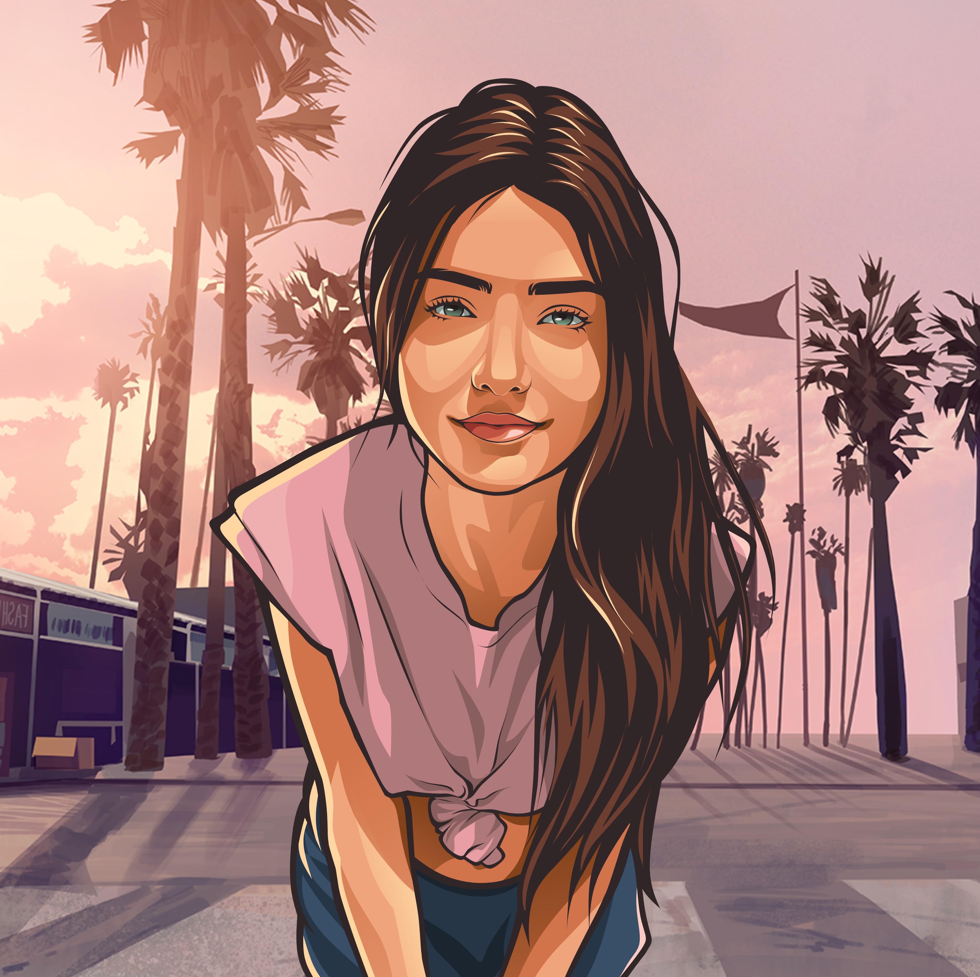 Make your photo into stunning gta cartoon art by Luckproject | Fiverr