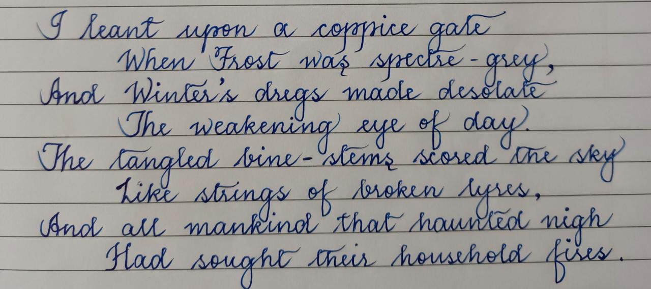 Cursive writing