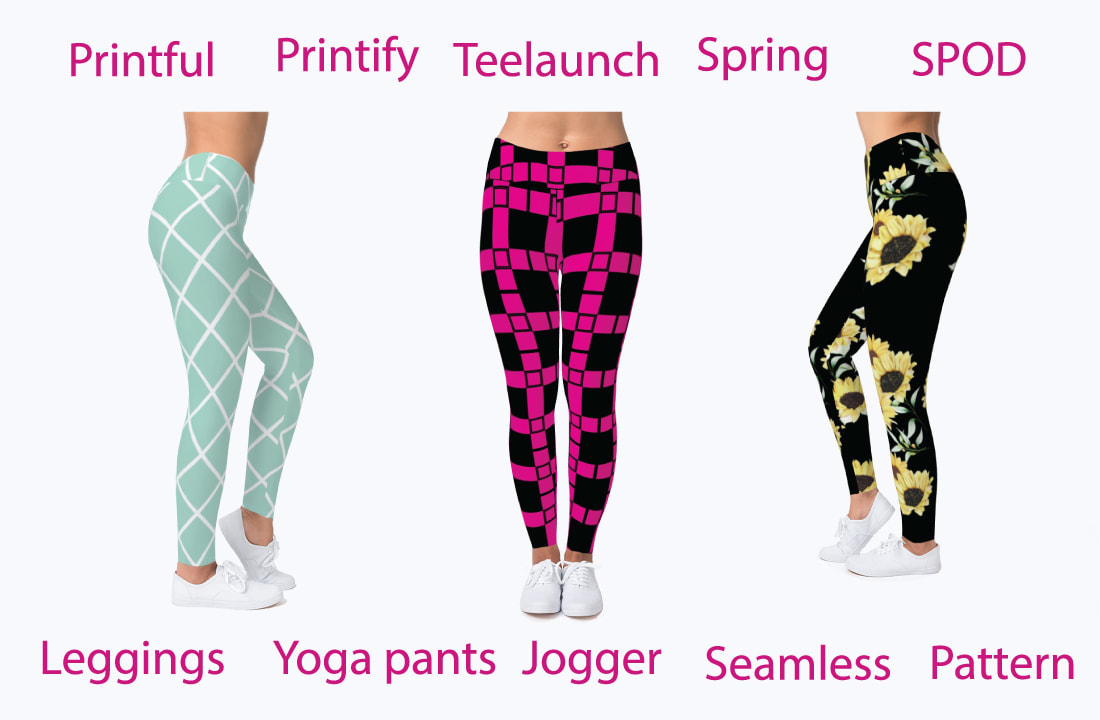 Do unique custom trendy leggings yoga pants seamless pattern design by  Shimu3332