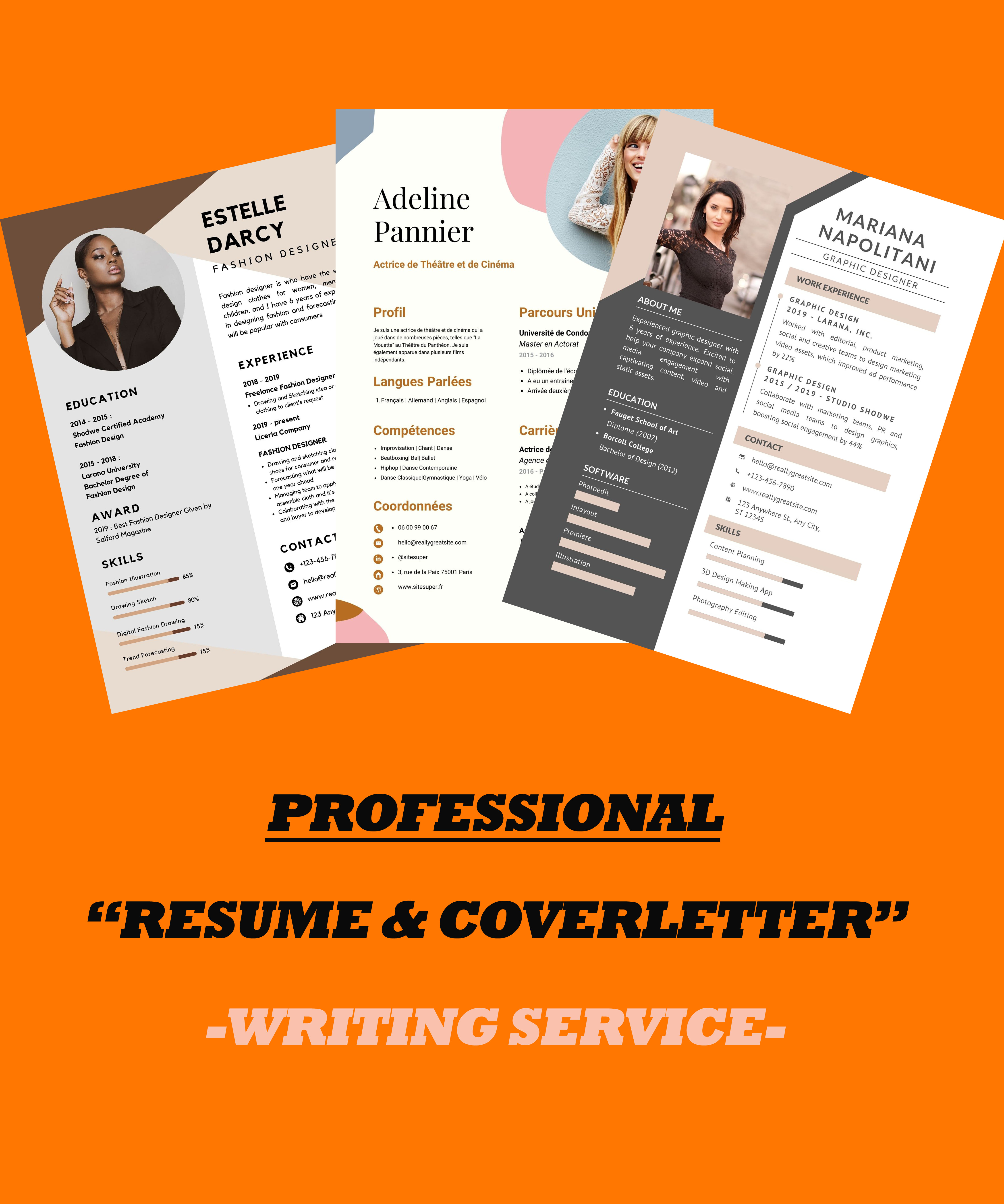 Make You A Professional Resume, Cv, And Cover Letter By Zaynabsaghe | Fiverr