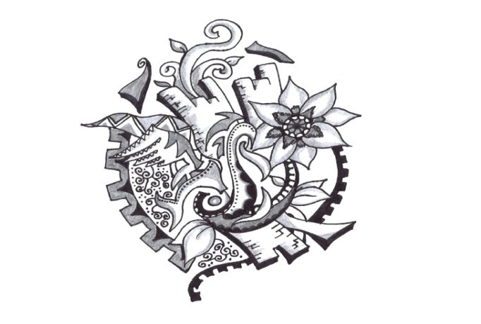 Draw your name made up of doodles by Bisleydoo Fiverr