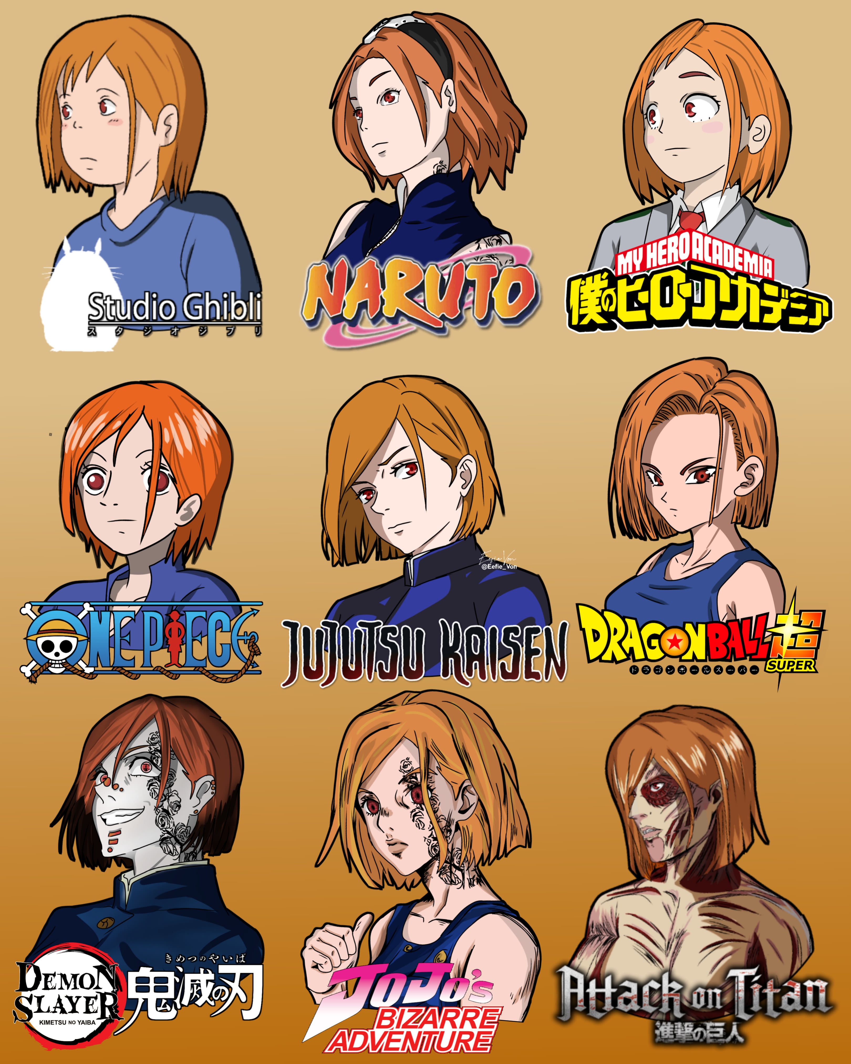 Gokusan in different anime styles by TheUnknownAvatar on DeviantArt