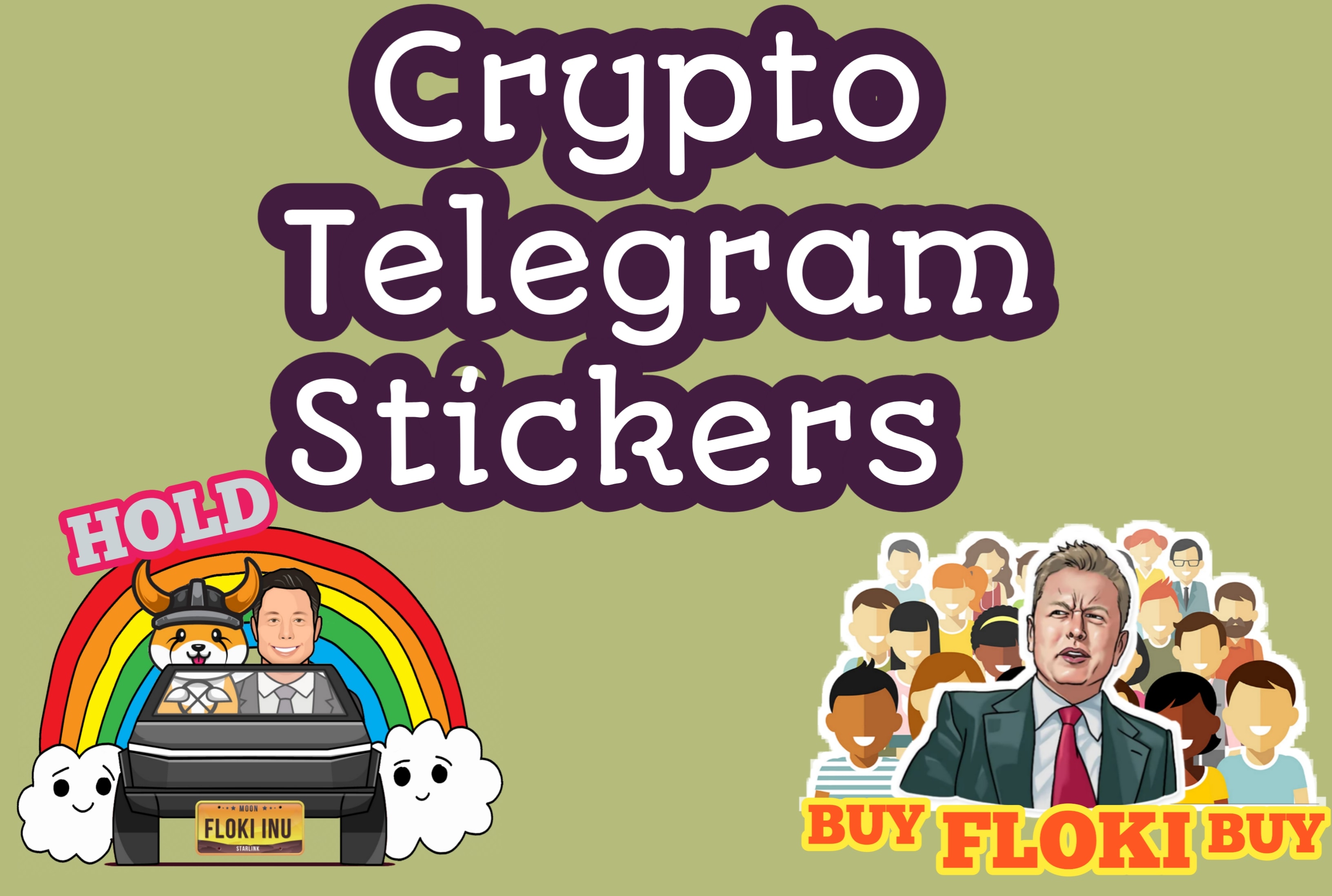 Do unique telegram stickers for a crypto project by Muhammadaamirg | Fiverr