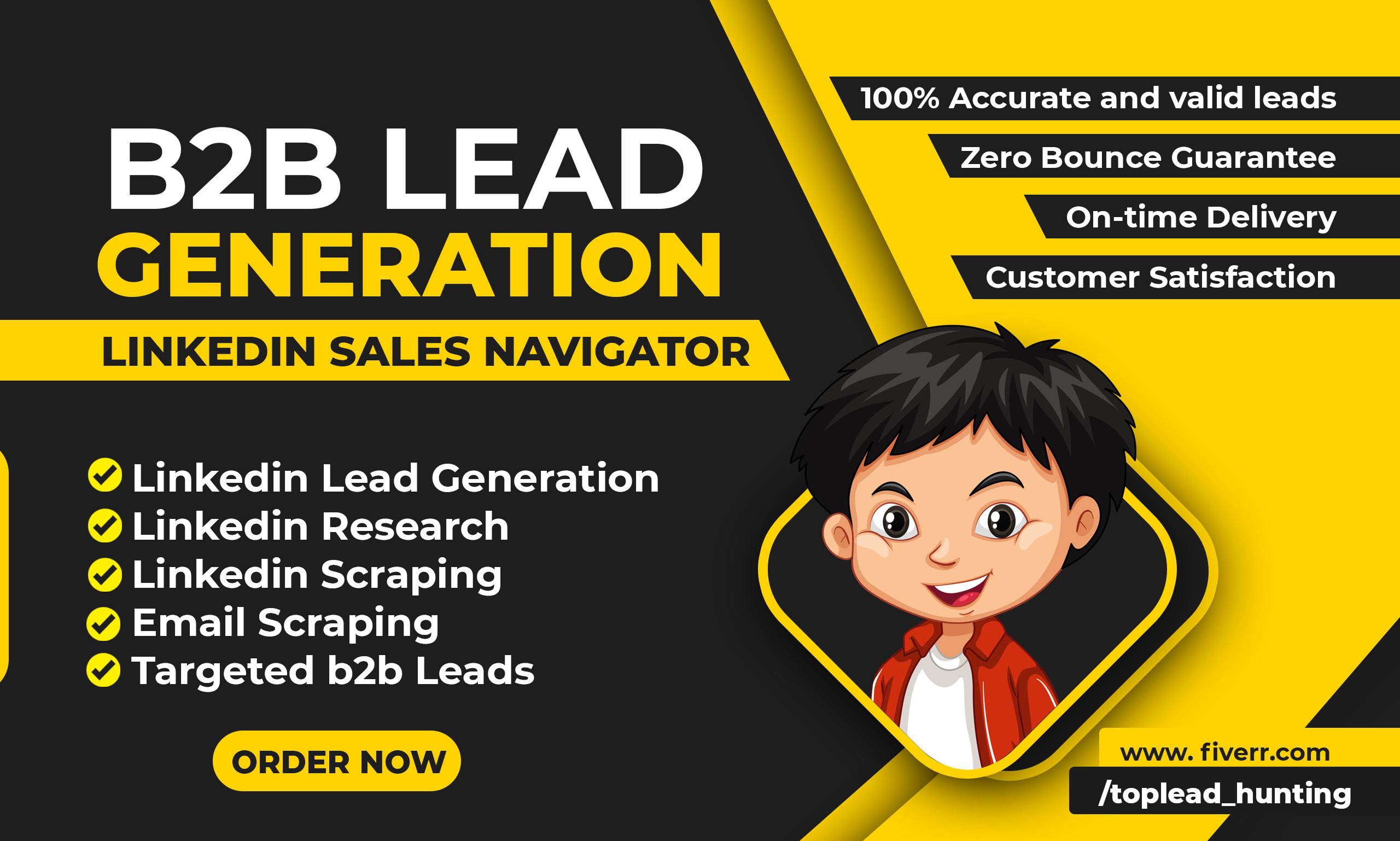 Do b2b lead generation, collect business leads and email list building by  Toplead_hunting | Fiverr