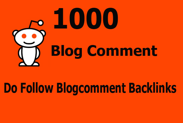 I will do manual 1000 high quality dofollow blog comments backlinks
