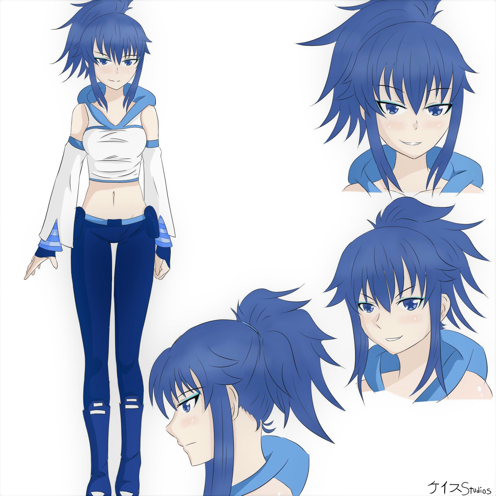 Make An Anime And Manga Character Design Sheet By Keisstudio Fiverr