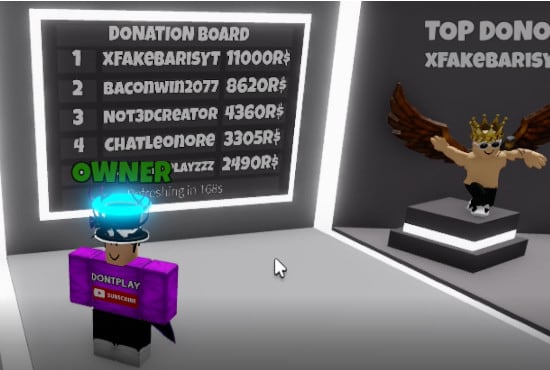 welcome to donate me - Roblox