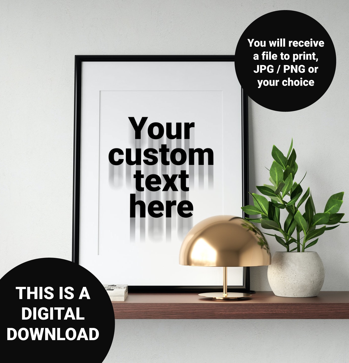 do custom printable personalized wall art motion blur effect only