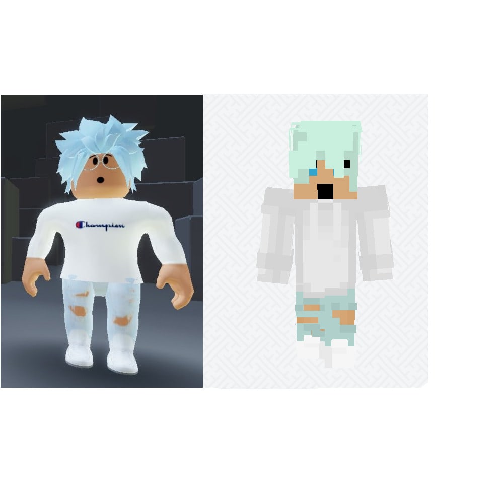 Transforme you roblox skin into a minecraft skin by Wmsalles