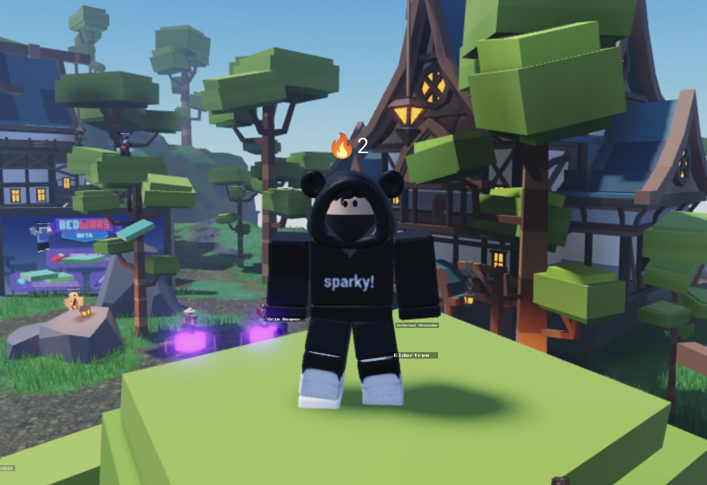 playing ROBLOX BEDWARS in SCHOOL!!