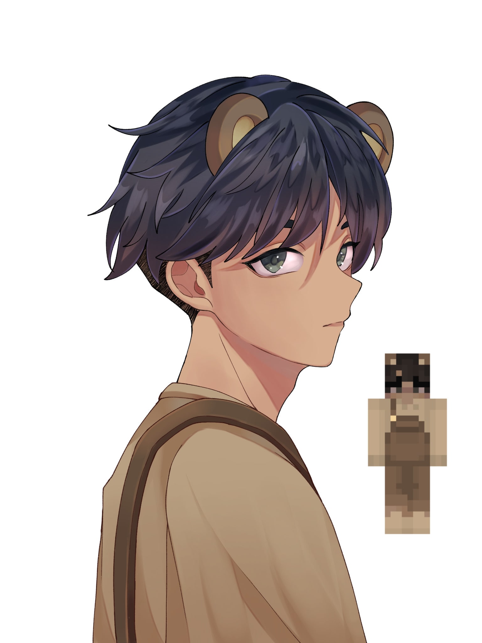 Draw your roblox or minecraft avatar in anime style by Applepii