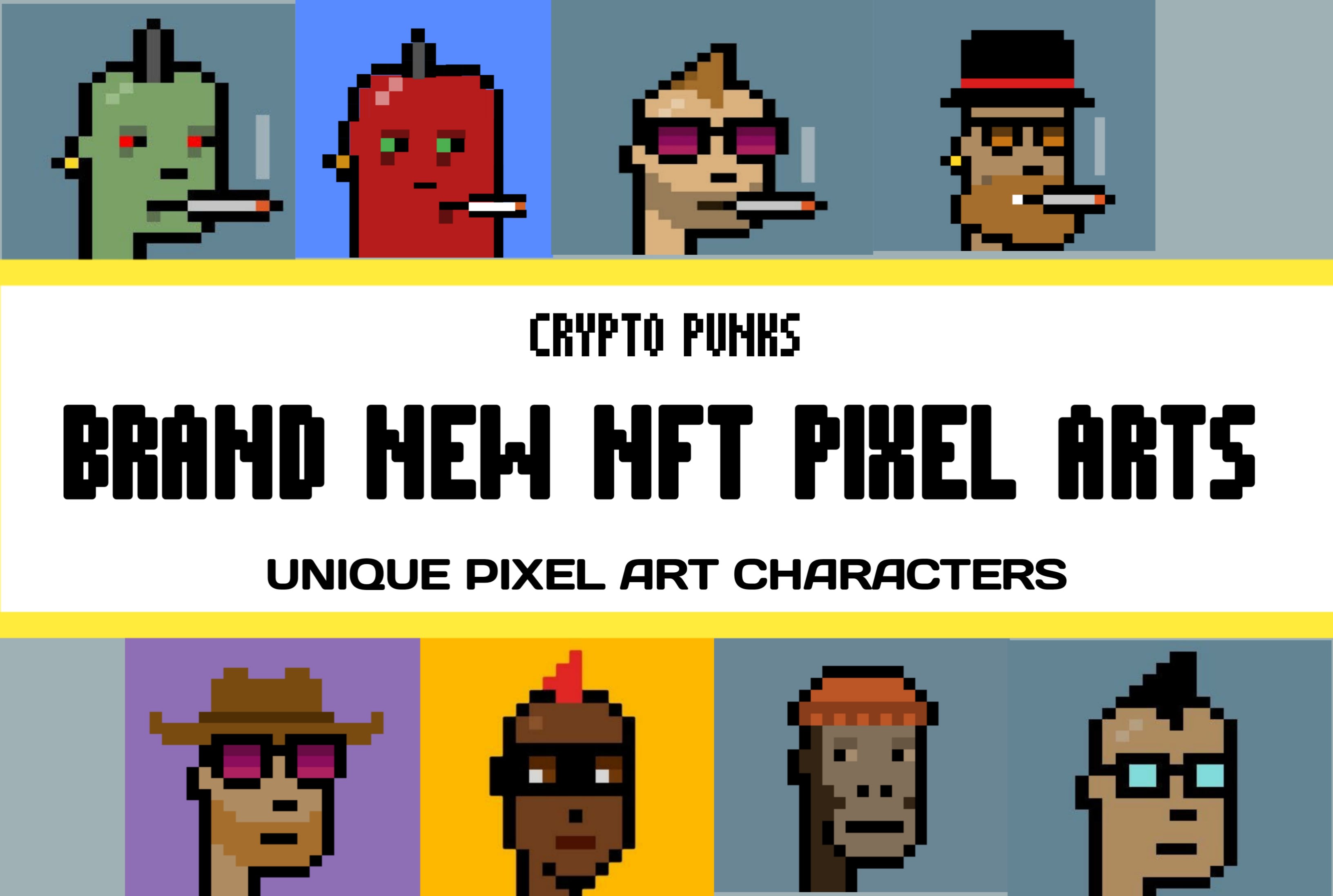 Crea un nuevo pixel art criptopunk para ti