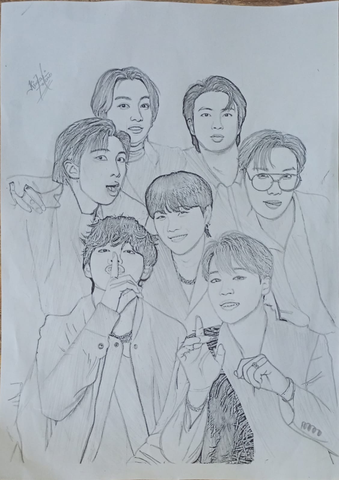 Pencil work - Drawing BTS ( #drawing #bts #kpop #jungkook... | Facebook