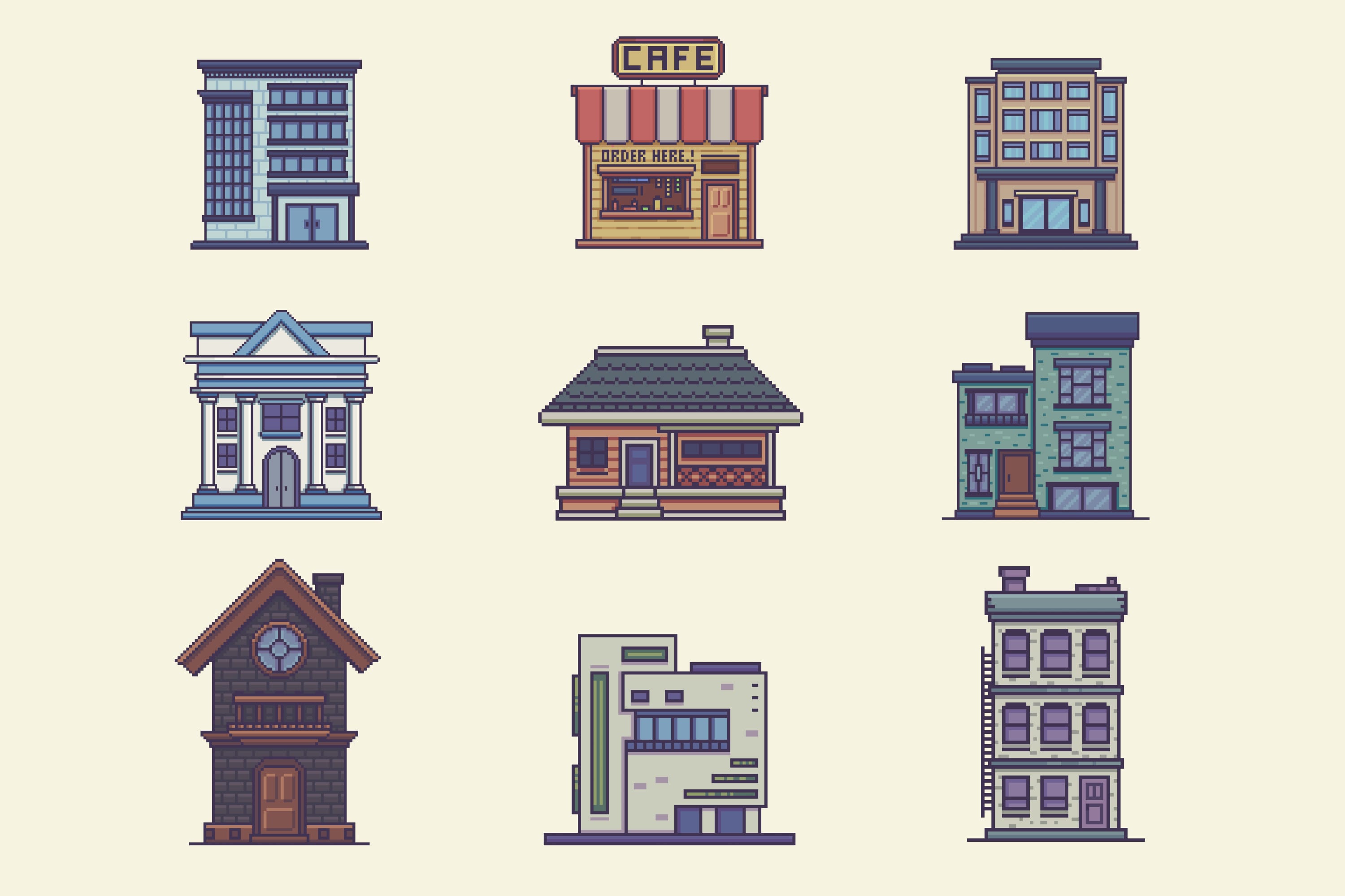 Make A Pixel Art Building Sprites For You | Atelier-yuwa.ciao.jp