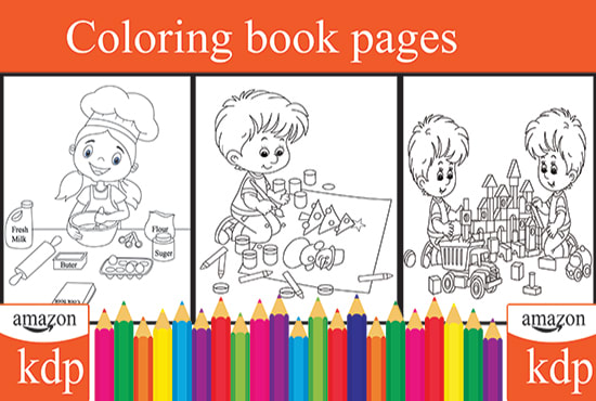 Disegna libri da colorare per bambini o pagine di libri da colorare per  bambini