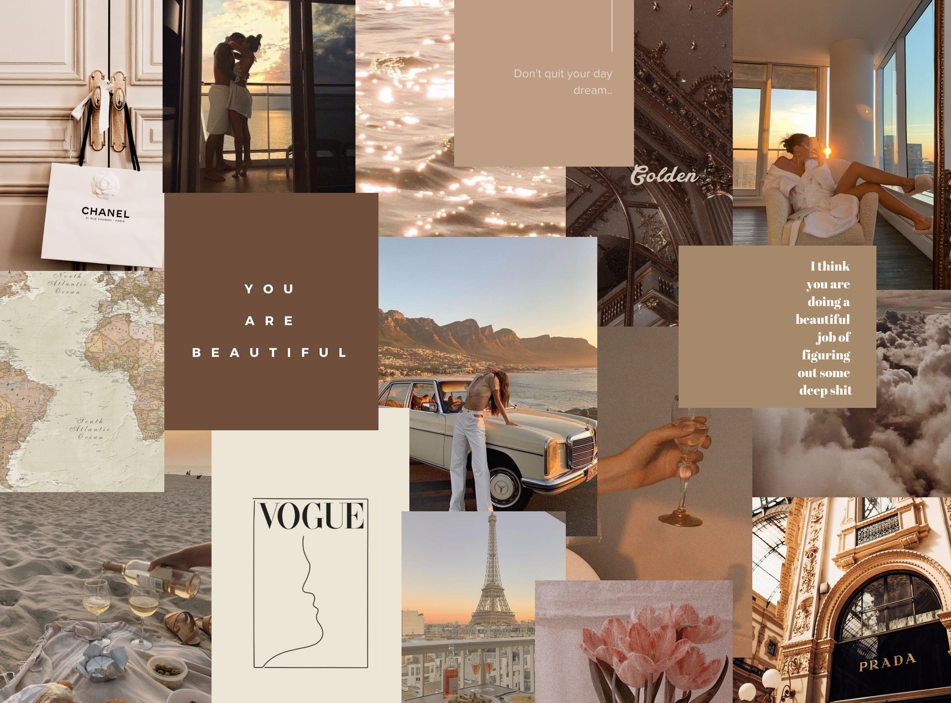Make custom aesthetic vision board wallpapers by Sajiiuy | Fiverr