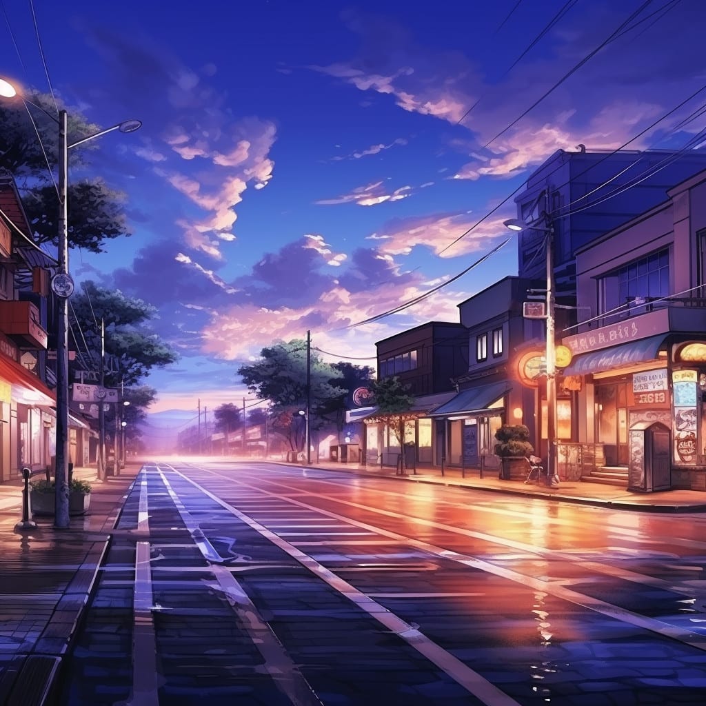 Anime City in Environments - UE Marketplace