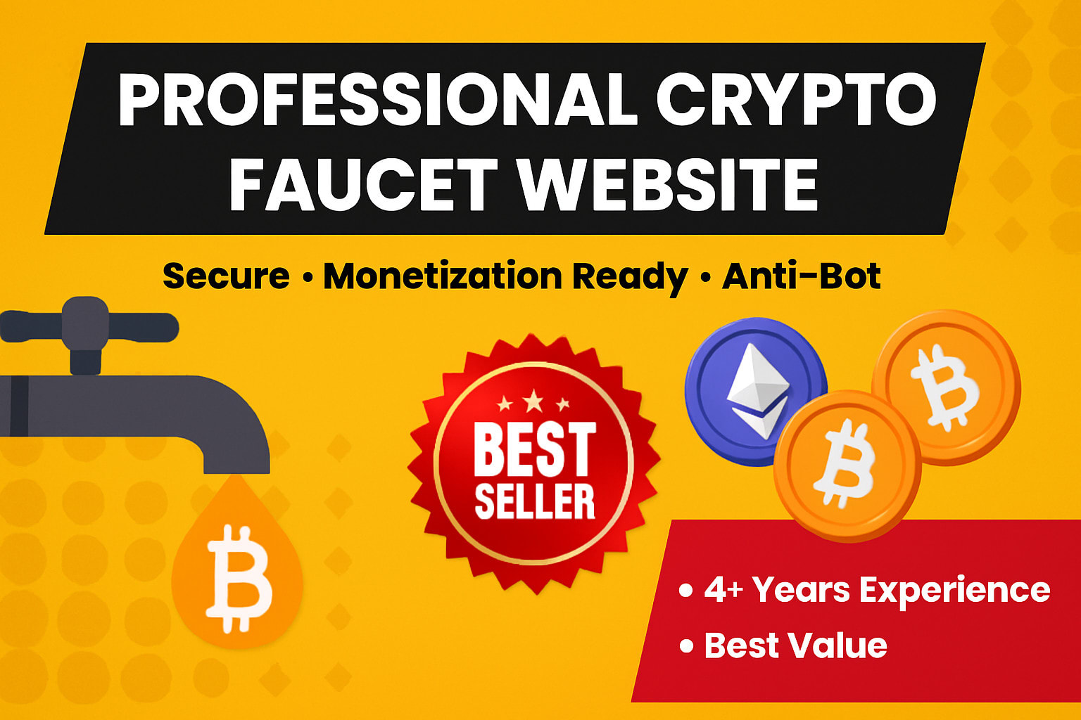 Créer un site de faucet crypto sécurisé et moderne avec des publicités