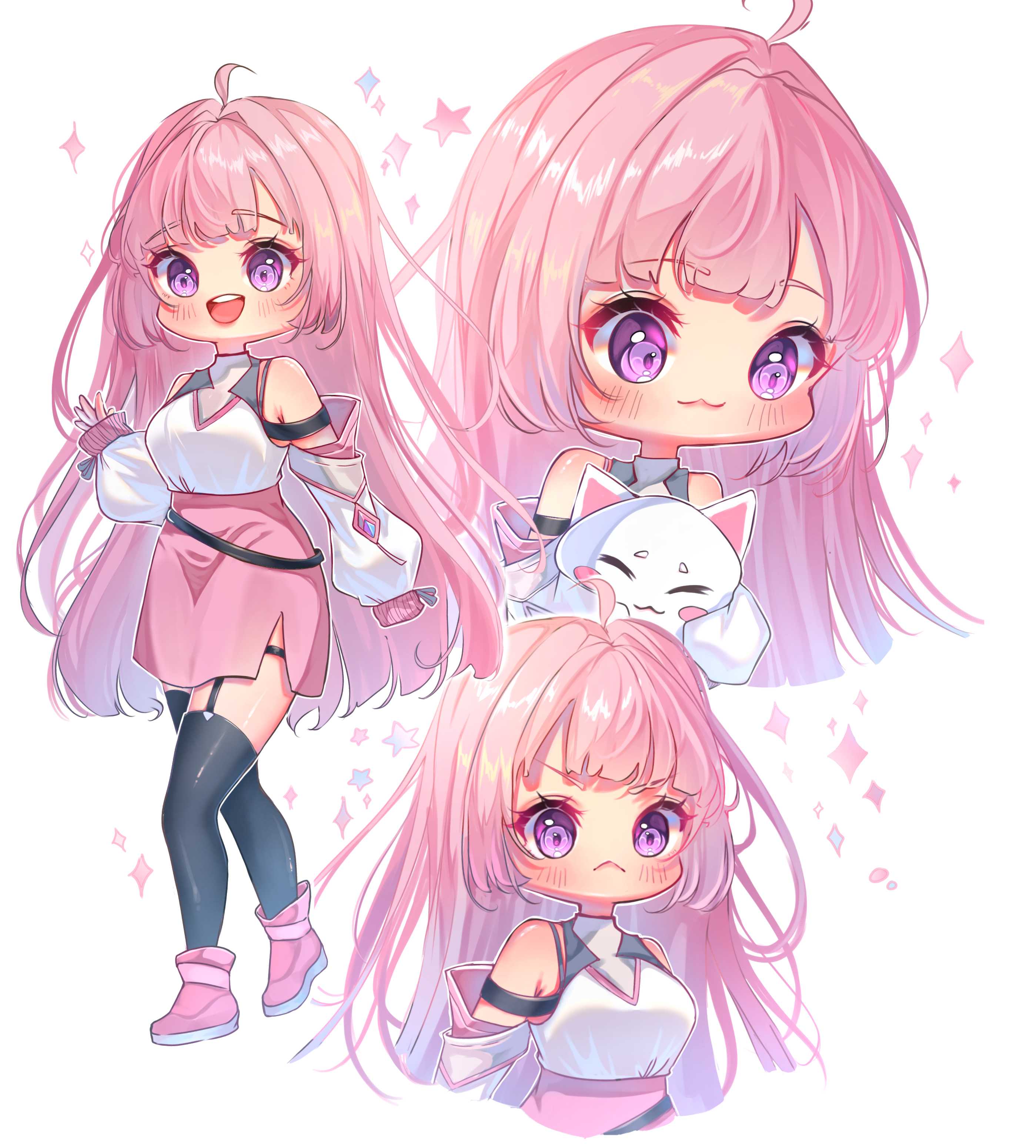 Draw you a cute chibi anime character for you by Luthfiahyn8