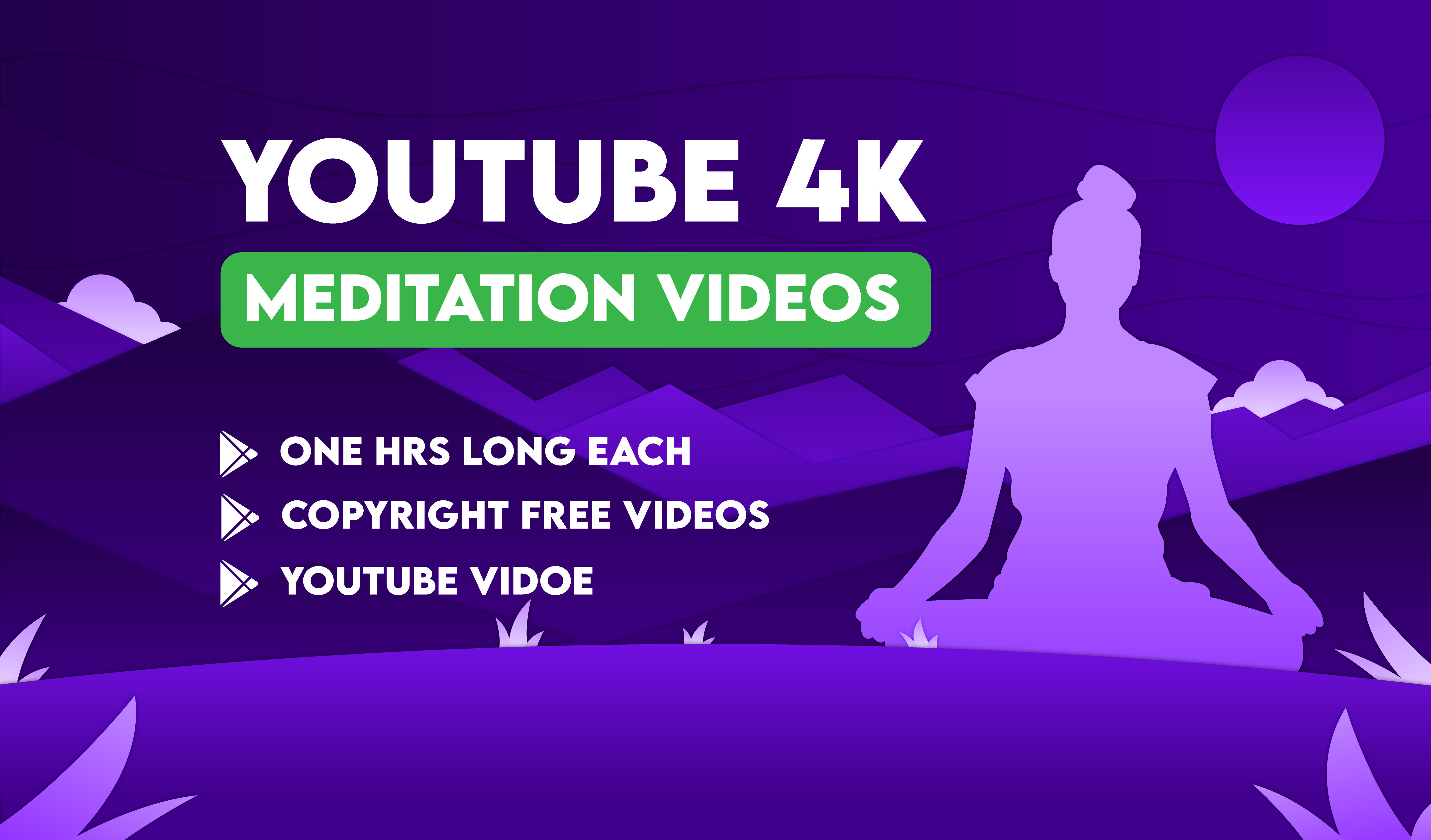 Create 15 relaxing meditation videos for youtube in 4k by | Fiverr