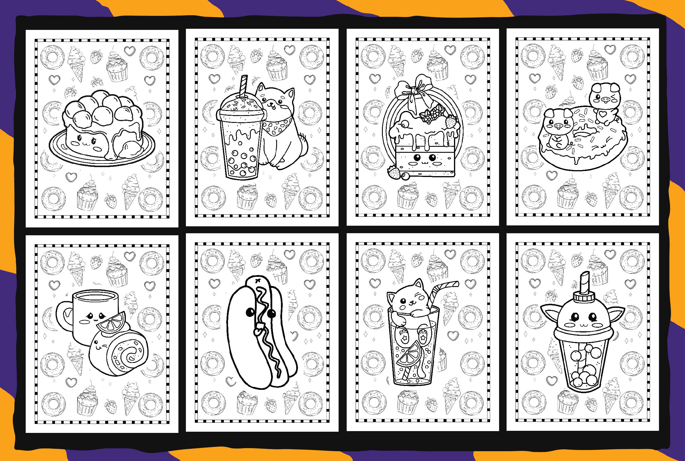 Cute Stuff Coloring Pages Kids - Kdp Graphic by KDP_ Queen