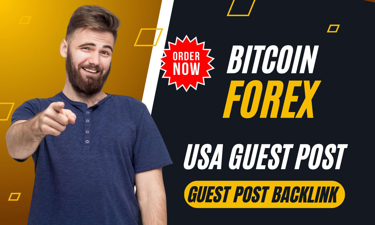 Publish bitcoin forex article with high quality usa guest post backlink by  Lamar_english | Fiverr