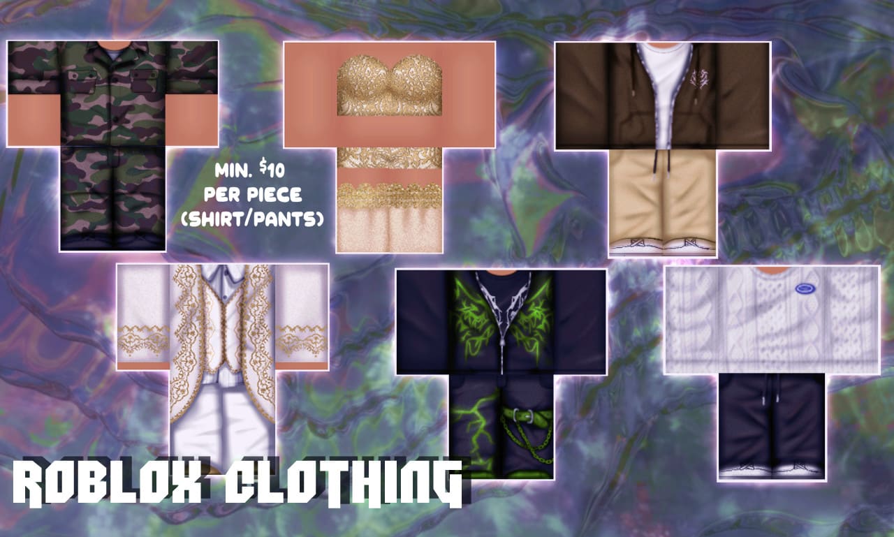 Make custom high quality roblox clothing for you by Vegacaad