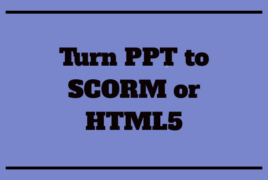 convert html to scorm package