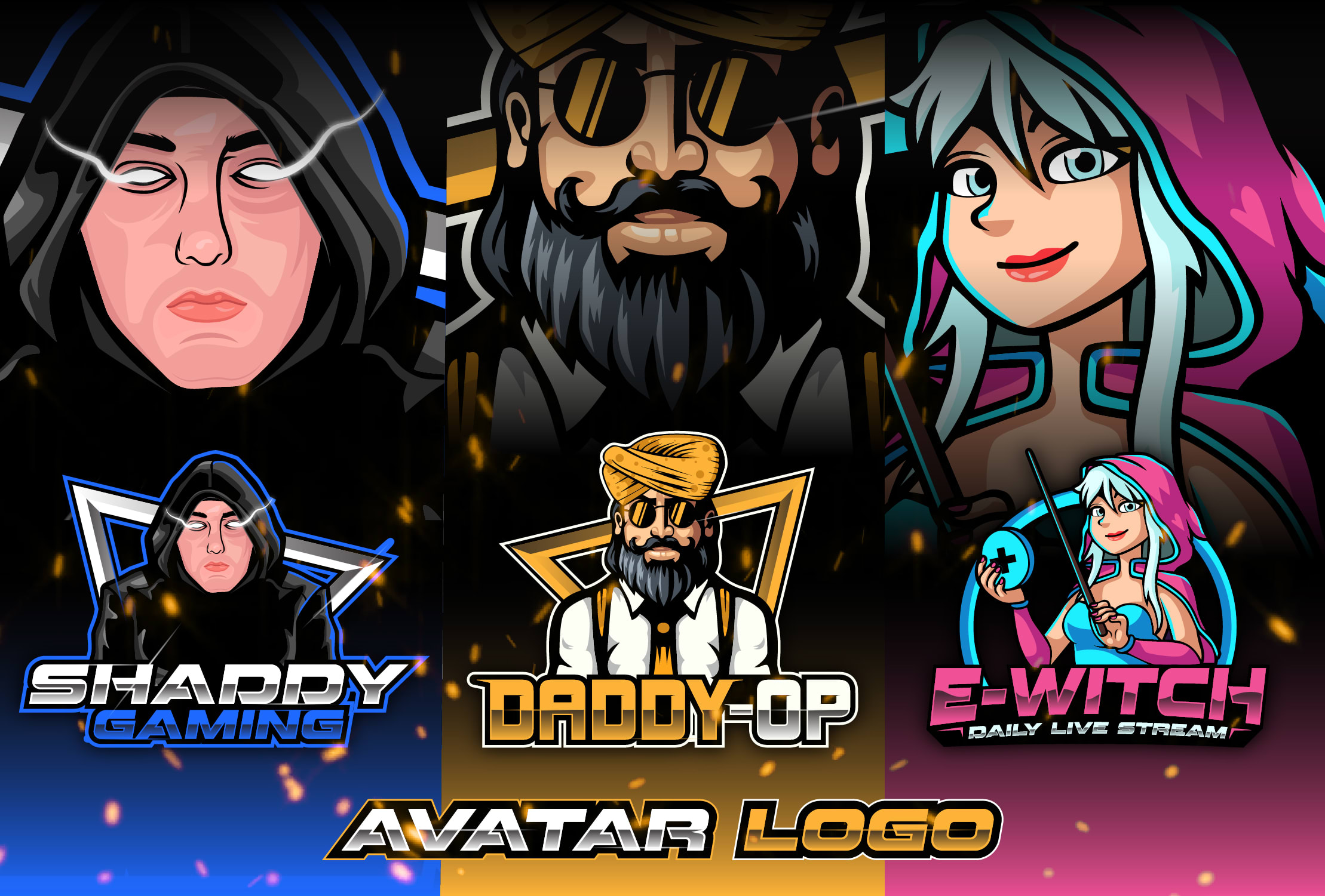 Twitch's Stream Free Stream Avatars Razor Blue Stream Profile