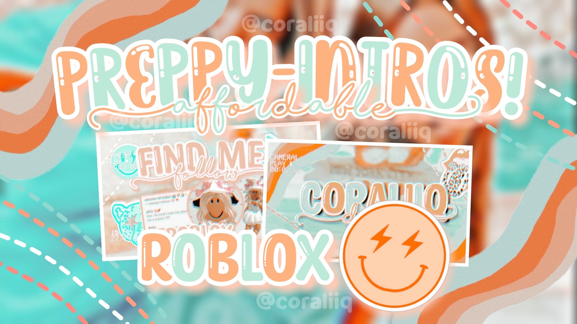 Create you an aesthetic preppy roblox intro by Coraliiq