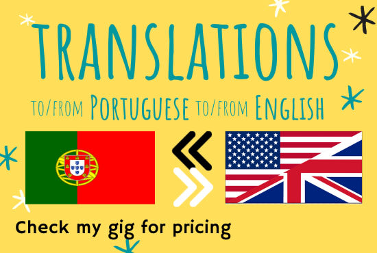 Translate Portuguese to English or vice-versa