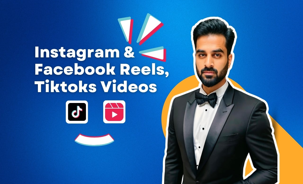 create 100 engaging instagram, facebook reel, tiktok and shorts