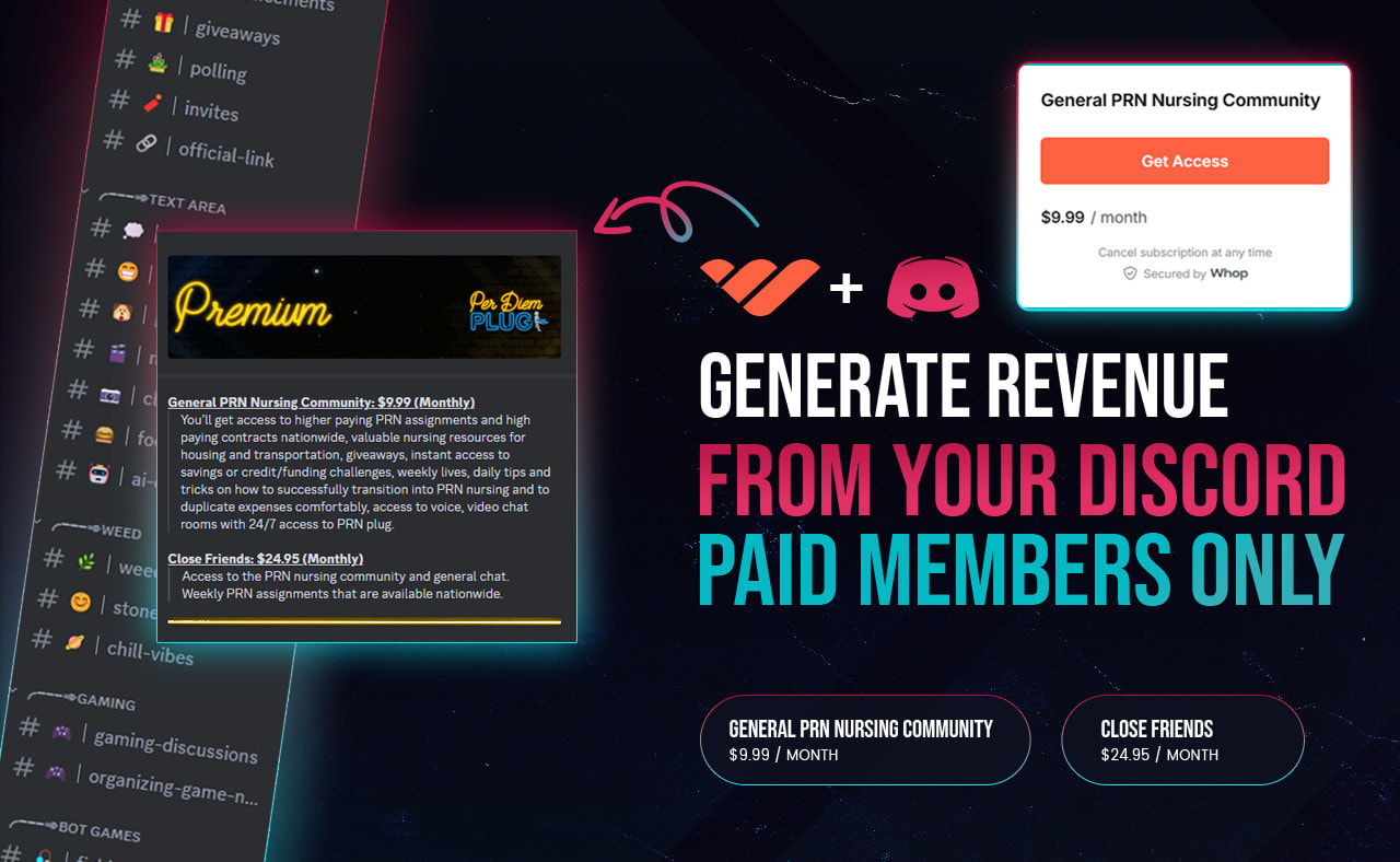 Professionally setup discord server with whop integration by D_kinetic |  Fiverr